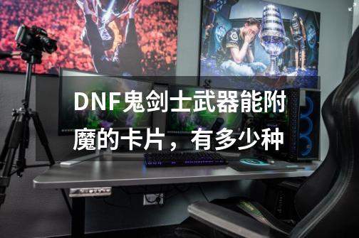 DNF鬼剑士武器能附魔的卡片，有多少种-第1张-游戏资讯-龙启科技