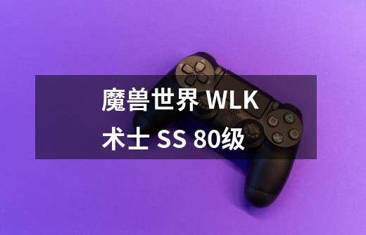 魔兽世界 WLK 术士 SS 80级-第1张-游戏资讯-龙启科技