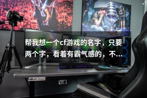 帮我想一个cf游戏的名字，只要两个字，看着有霸气感的，不加符号。谢谢-第1张-游戏资讯-龙启科技