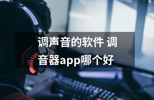 调声音的软件 调音器app哪个好-第1张-游戏资讯-龙启科技