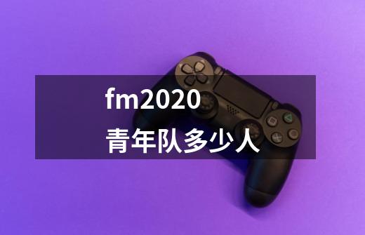 fm2020青年队多少人-第1张-游戏资讯-龙启科技