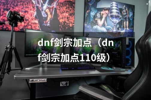 dnf剑宗加点（dnf剑宗加点110级）-第1张-游戏资讯-龙启科技