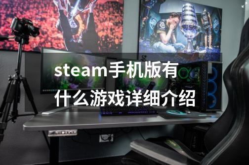 steam手机版有什么游戏详细介绍-第1张-游戏资讯-龙启科技