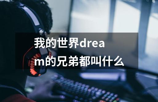 我的世界dream的兄弟都叫什么-第1张-游戏资讯-龙启科技