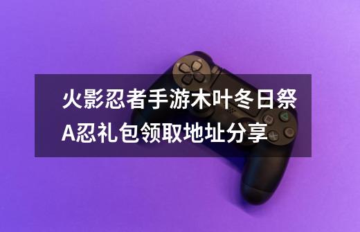 火影忍者手游木叶冬日祭A忍礼包领取地址分享-第1张-游戏资讯-龙启科技