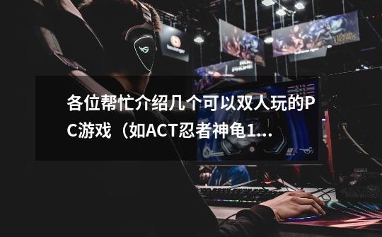 各位帮忙介绍几个可以双人玩的PC游戏（如ACT忍者神龟1[PC],不要横板过关和格斗的）-第1张-游戏资讯-龙启科技