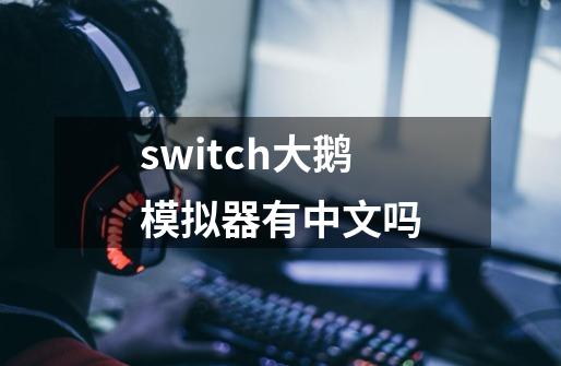 switch大鹅模拟器有中文吗-第1张-游戏资讯-龙启科技