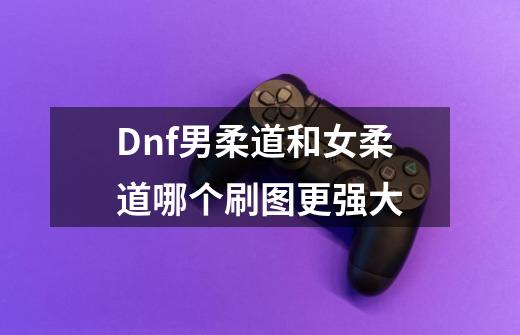 Dnf男柔道和女柔道哪个刷图更强大-第1张-游戏资讯-龙启科技