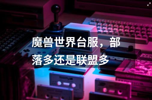 魔兽世界台服，部落多还是联盟多-第1张-游戏资讯-龙启科技