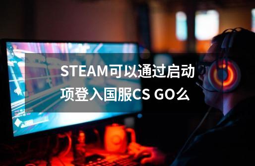 STEAM可以通过启动项登入国服CS GO么-第1张-游戏资讯-龙启科技