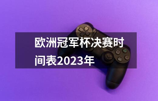 欧洲冠军杯决赛时间表2023年-第1张-游戏资讯-龙启科技