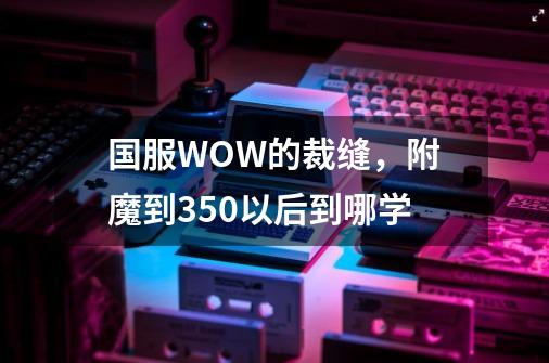 国服WOW的裁缝，附魔到350以后到哪学-第1张-游戏资讯-龙启科技